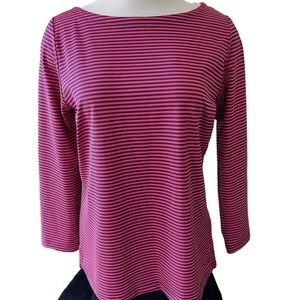 NWT VINEYARD‎ VINES Striped Boatneck Red/Blue Performance Stretch Size Medium